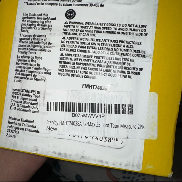 Stanley FMHT74038A FatMax 25 Foot Tape Measure 2PK - Picture 9 of 9